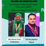 Ade Indriani Zuchri Terpilih Sebagai Convenor Asia Pasific Green Federation